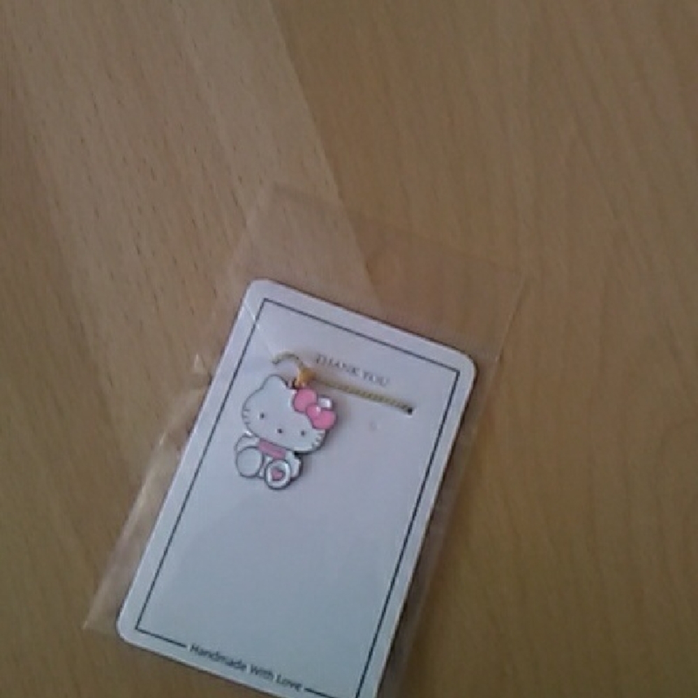 💲2⃣▶Cute Hello Kitty Necklace with Pink Bow